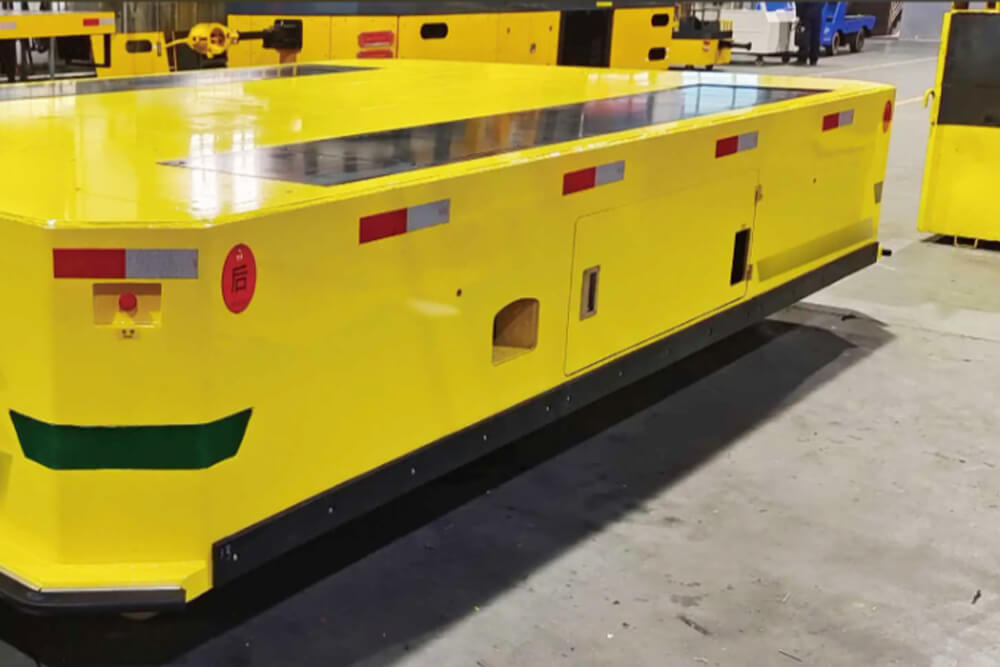 Heavy-duty AGV truck synchronization system